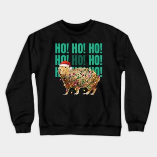 Capybara  HO HO HO ! and christmas lights, Capybara Pets, Cute capybara Crewneck Sweatshirt